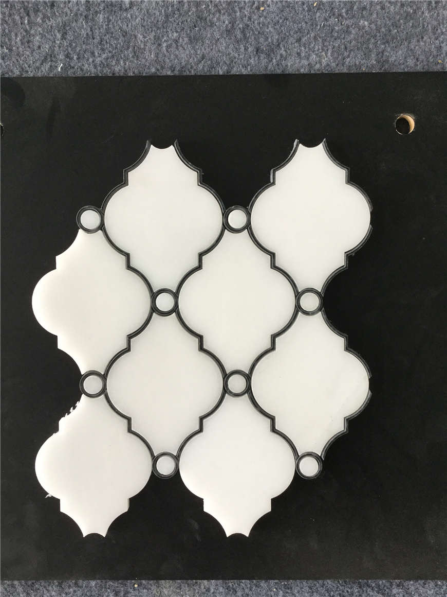 3D White marble tile