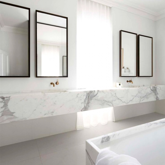 carrara white marble countertops