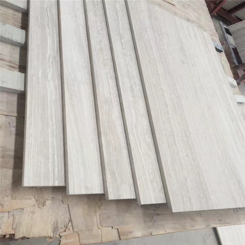  Promozione Vendite Marmo in legno bianco cinese 610x305x10mm Piastrelle lucidate