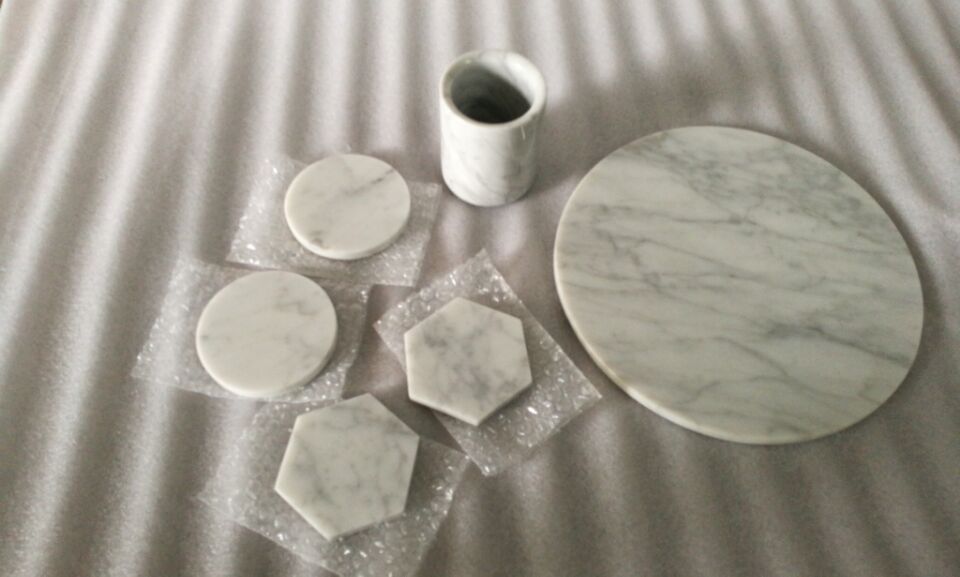  Carrara Servizio di marmo bianco Vassoi- piatto di formaggi